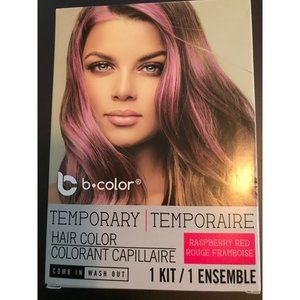 B color temporary hair color raspberry red  comb in wash out